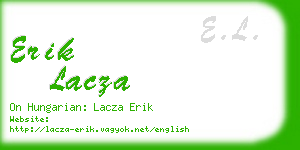 erik lacza business card